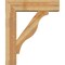 Ekena Millwork Funston Block Rough Sawn Bracket w/ Offset Brace, Western Red Cedar, 8"W x 30"D x 36"H BKT0806X30X36FST05RWR - alternate 3